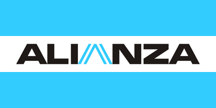 [Argentine Flag with Alianza logo]